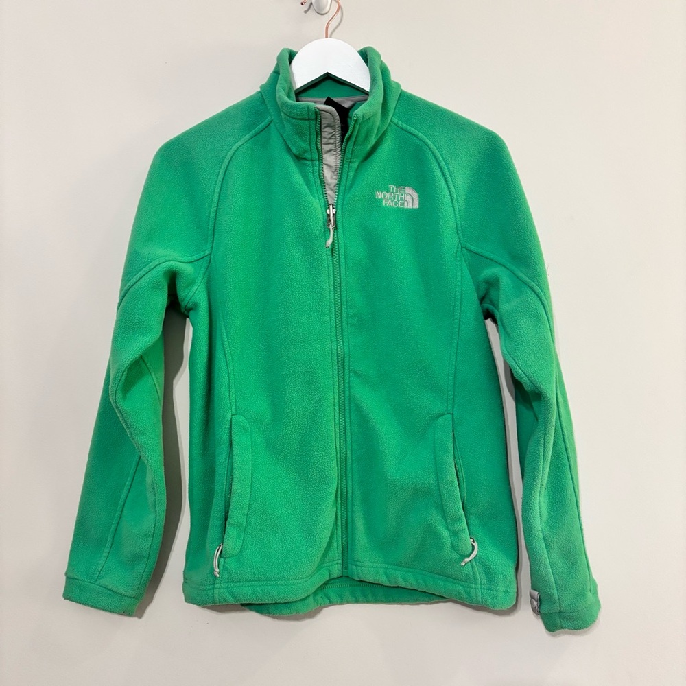 NORTH FACE Women’s Full Zip Fleece Jacket Green Medium